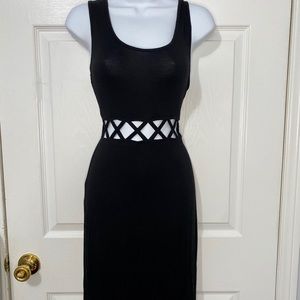 Criss Cross Front Maxi Dress w/ Slit